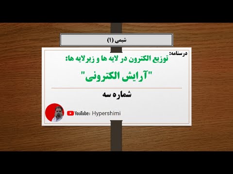 آرایش الکترونی اتم(درسنامه شماره سه) فصل یک شیمی دهم هایپرشیمی