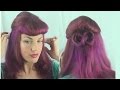EASY pinup style retro half up Bouffant hairstyle tutorial - Fitfully Vintage