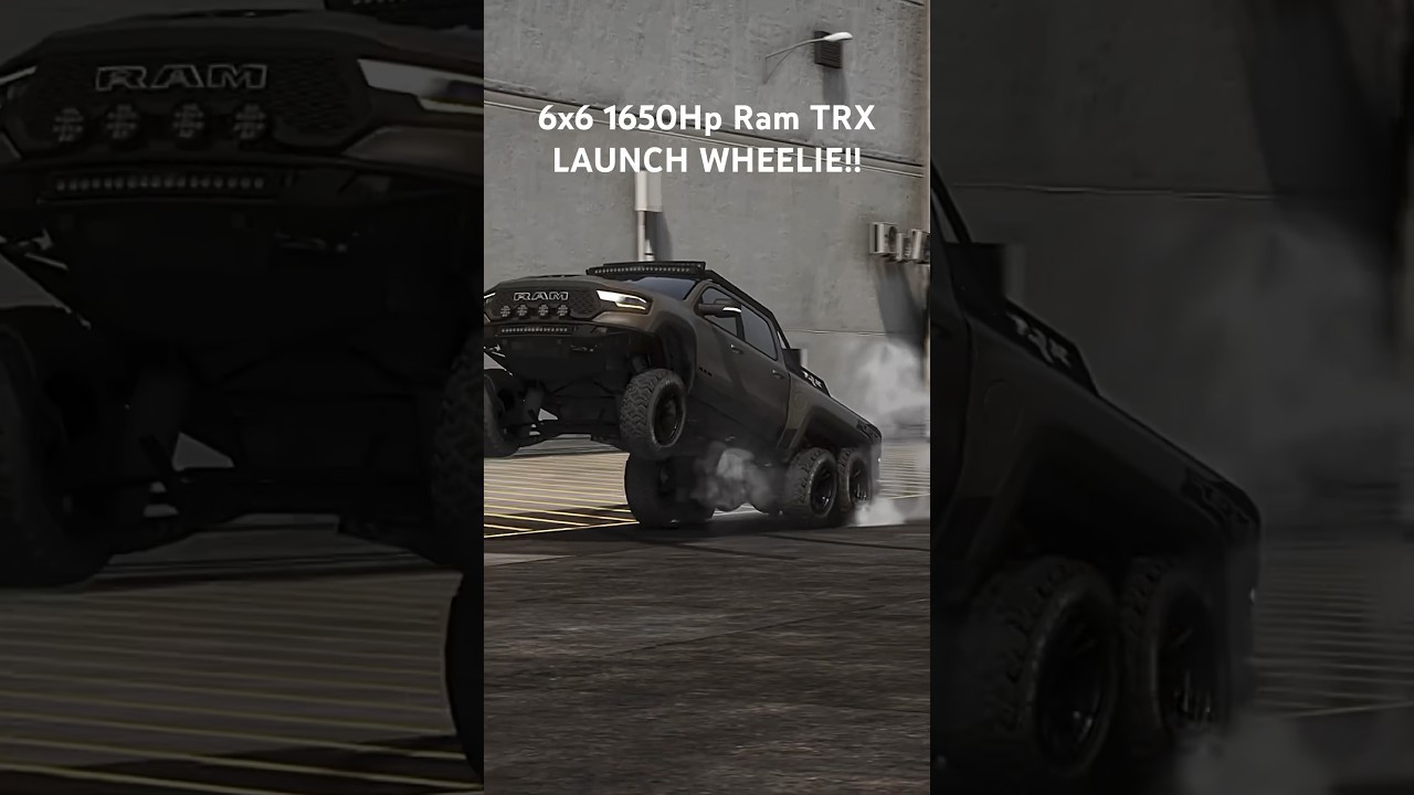 1650Hp 6x6 Ram TRX INSANE WHEELIE! 