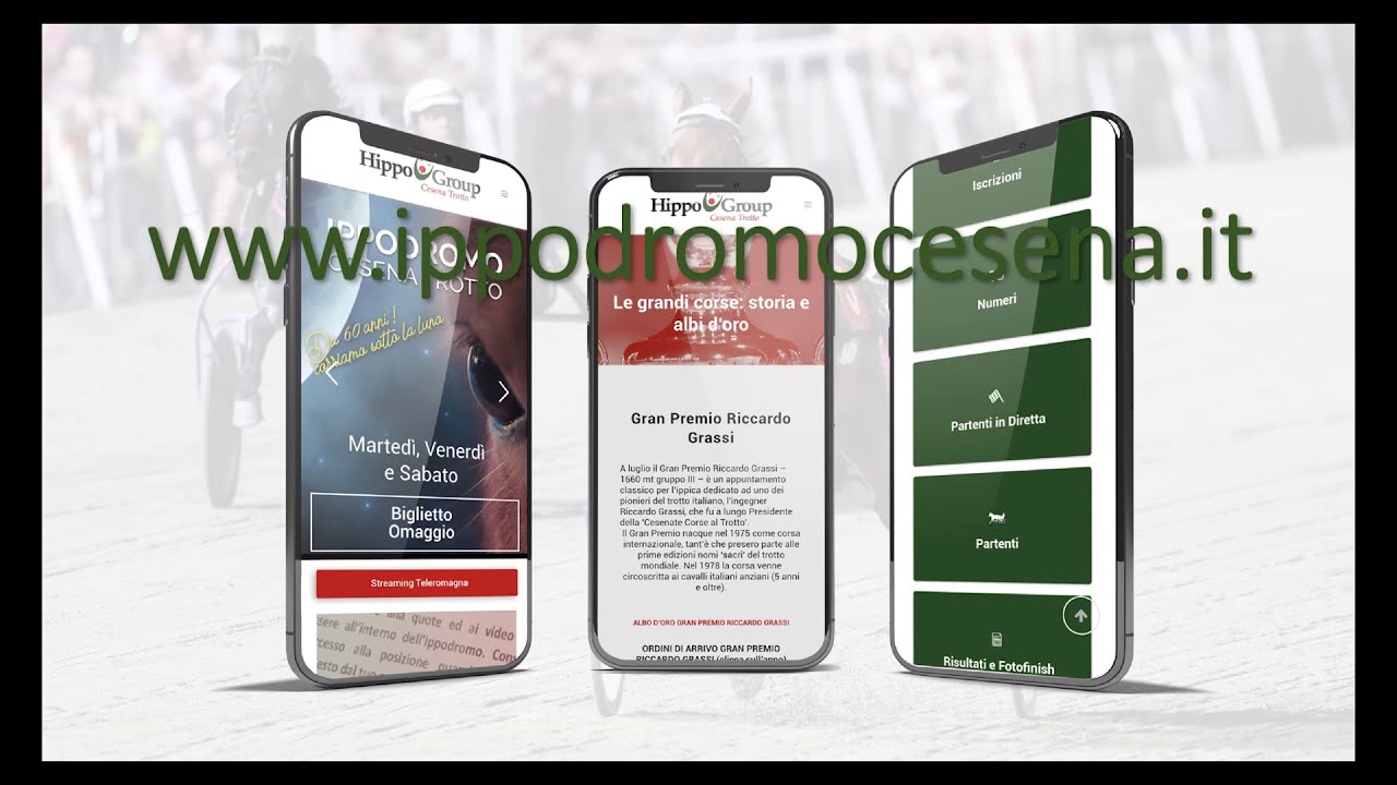 Ippodromo di Cesena | Presentazione del Nuovo Sito Web e del Programma Corse Live