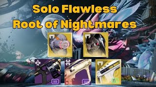 Solo Flawless Root of Nightmares on Hunter l Season of the Wish
