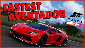 FORZA HORIZON 5 - FASTEST LAMBORGHINI AVENTADOR DRAG BUILD/TUNE