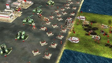 Armageddon 1 vs 7 USA - Command & Conquer Generals Zero Hour