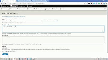 Drupal 8 Tutorial For Beginner Session 7 - Contact Form Management
