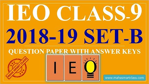 IEO CLASS-9 2018-19 Set-B | International English Olympiad SOLVED PAPER | Previous year paper