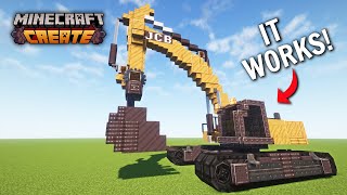 I Built A Working Jcb In Minecraft Create
