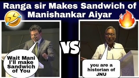 Anand Ranganathan makes sandwich of Mani Shankar Aiyar and Congress nehruvian