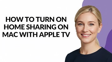 How to Turn on Home Sharing on Mac with Apple Tv - Julia