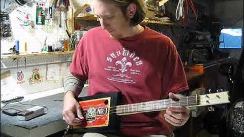 Tune a 3 String Cigar Box Guitar Mike Snowden