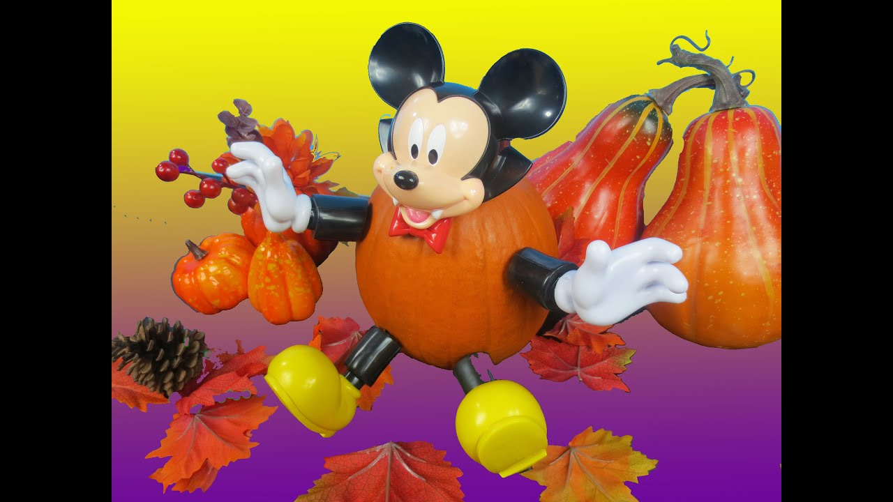 Halloween Disney Mickey Mouse Turn to Disney Mickey Mouse Pumpkin Push-Ins