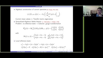 London Integrability Journal Club (25 November 2021) Gong Show 5: Levente Pristyák