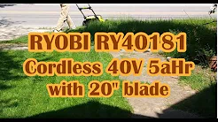 Ryobi electric mower cordless