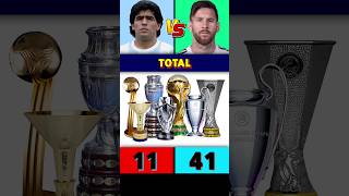 Maradona Vs Messi All Trophies & Awards.