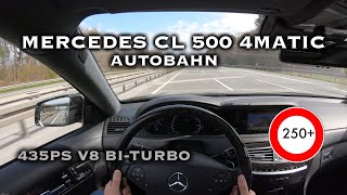 Big Body Benz 435 HP - Mercedes C216 CL 500 4MATIC AMG Package (POV) German AUTOBAHN