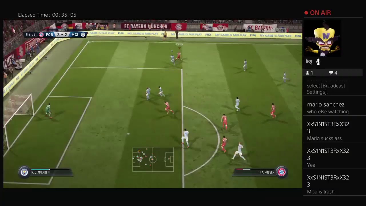 James Cortex live broadcast