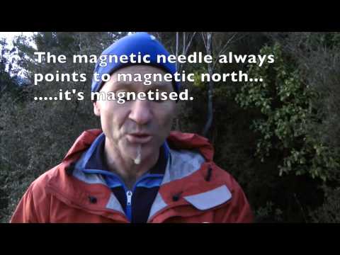 Orienting your map with a compass