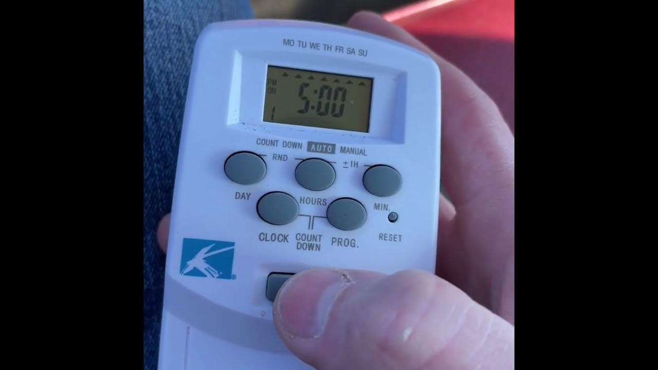 Setting a digital landscape lighting timer YouTube