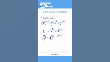 Hardest Edexcel Indices Exam Questions #gcsemaths #maths #indices #indexlaws #negativeindices
