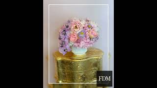 Luxury Silk Flower Arrangement “Pink Orchid Dream” - Real Touch Artificial Flowers