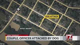 Pit bull shot twice by police after 3 people attacked in Rocky Mount, officials say