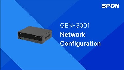 GEN-3001 Audio Interface - Audio Interface Basic Configuration