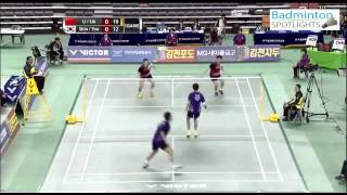 [Highlights] 2014 Badminton Asia Championships Final MD S B Choel Y Y Seong vs Junhui Li Yuchen Li