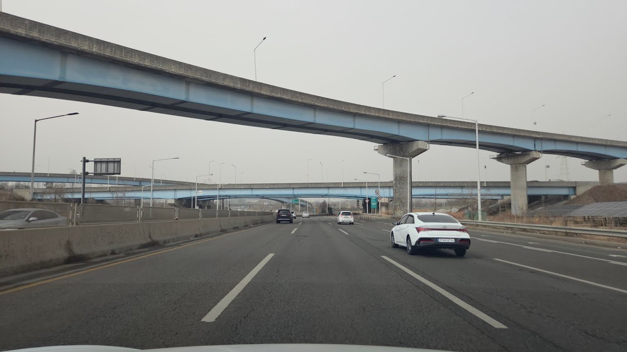 영동고속도로 수원 우만 - 안산 | 테슬라 모델 Y 주행영상 4K60P
