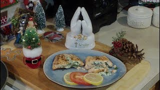 How to make Creamed Spinach stuffed Salmon