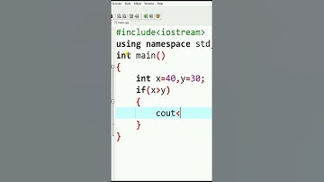 IF statement in C++ #shorts #youtubeshorts