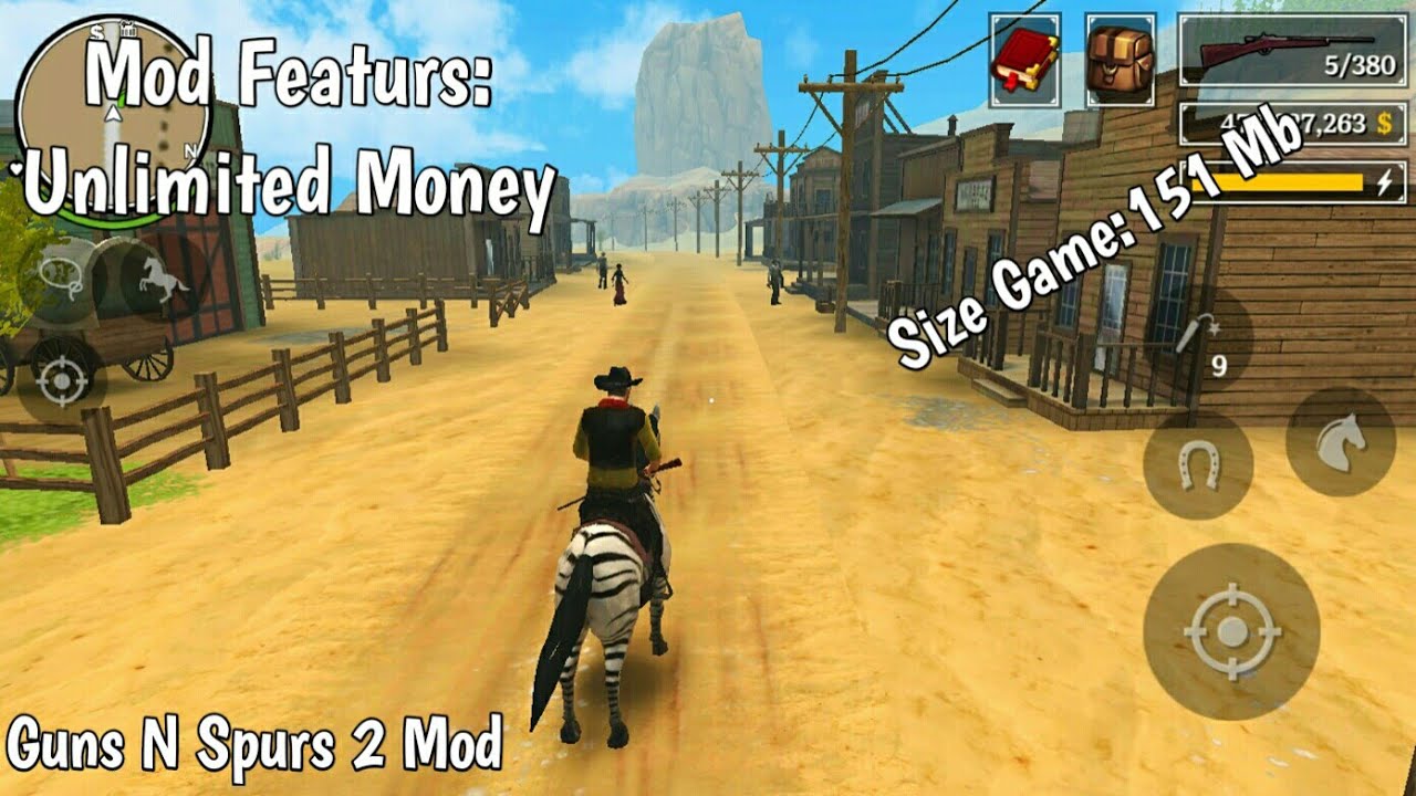 Game Cowboy Offline Open World Size Kecil?! Guns N Spurs