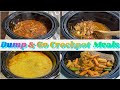 DUMP AND GO CROCK POT MEALS | QUICK & EASY CROCKPOT RECIPES