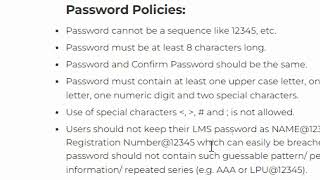 How to reset LPU eConnect Login Password