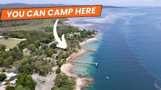Exploring a secluded beach & Natural bush camp | Catching squid & sunsets on Stradbroke Island