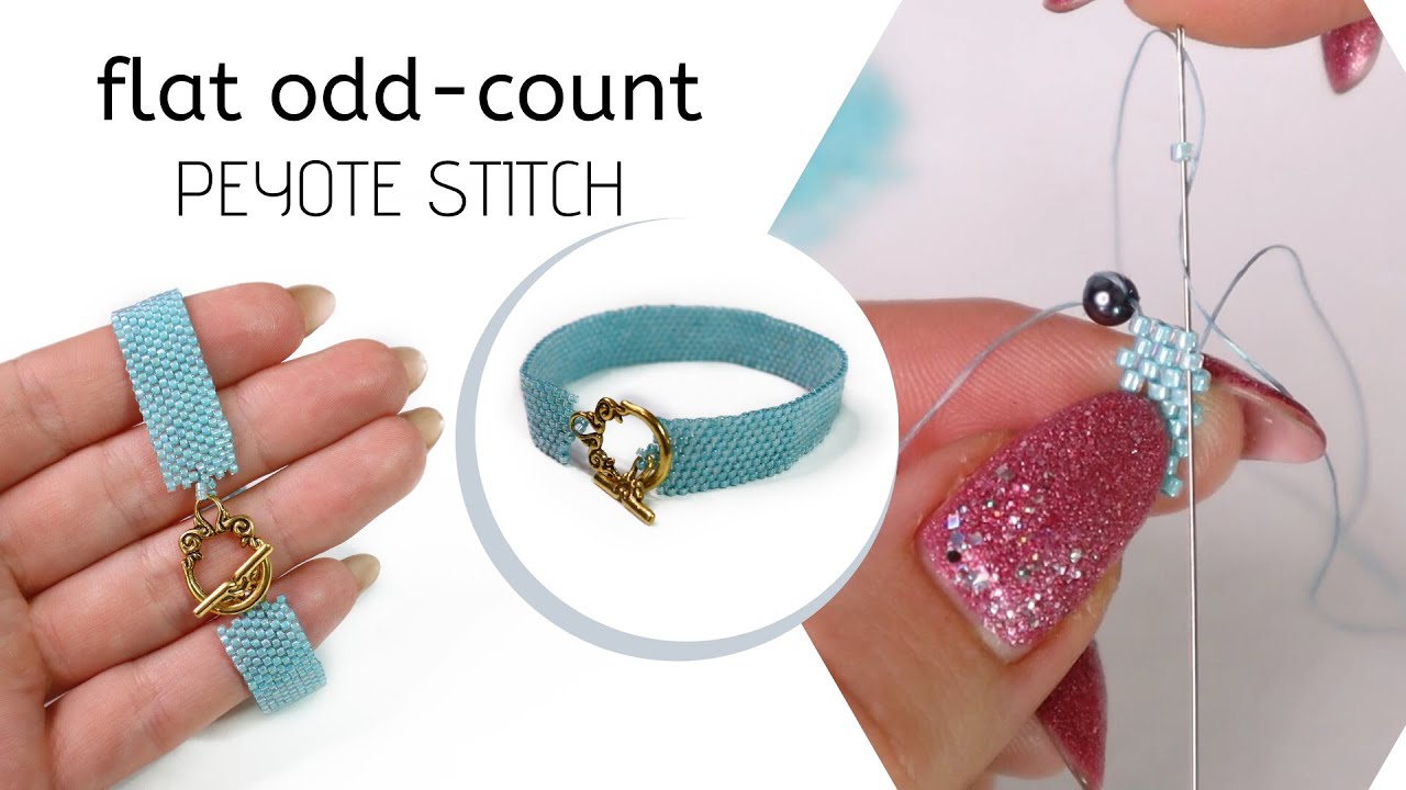 Odd count peyote tutorial peyote stitch tutorial flat odd count 