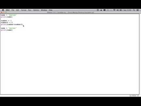 Defining a variable in Python