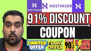 Hostinger Discount 2025 - 91% Coupon Code Discount For Hosting