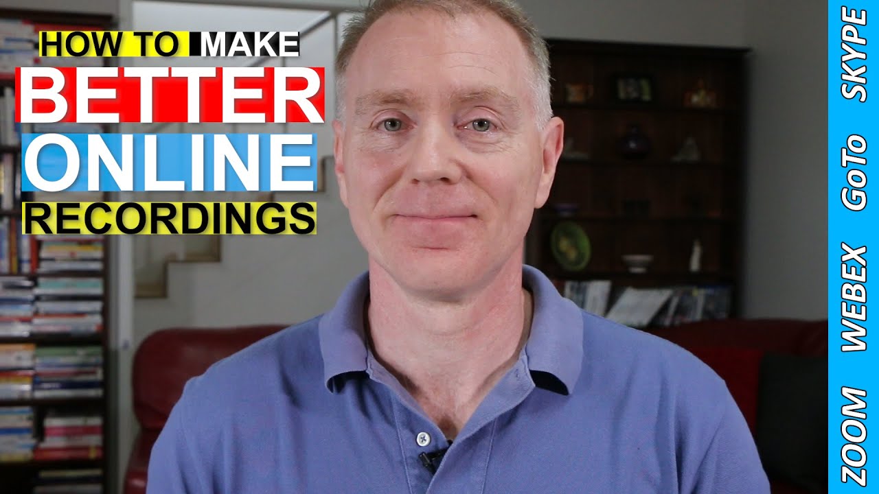 How to improve webcam recording quality with Zoom ex & Skype YouTube