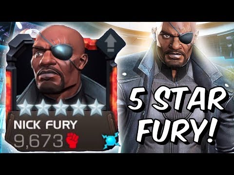 5 Star Nick Fury Rank Up U0026 Gameplay - Act 6 U0026 Realm Of Legends - Marvel Contest Of Champions