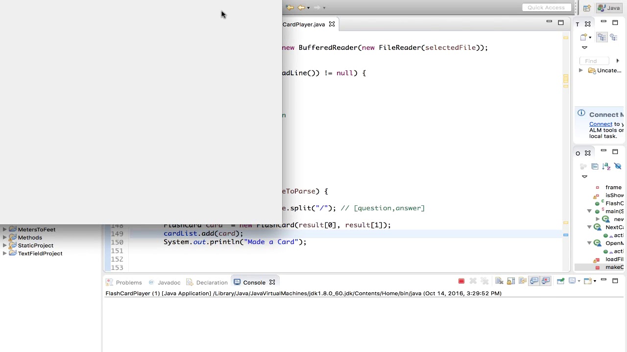 056 Lets Build a Java Swing Application FlashCard Final - YouTube