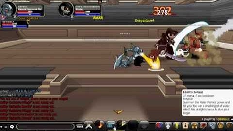 Aqw How to use Elemental Dracomancer Class in BOSS