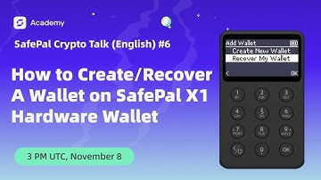 How to Create/Recover A Wallet on SafePal X1 Hardware Wallet-SafePal Crypto Talk (English) #6