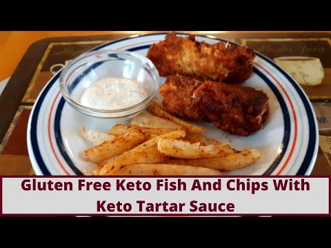 Gluten Free Keto Fish And Chips With Keto Tartar Sauce