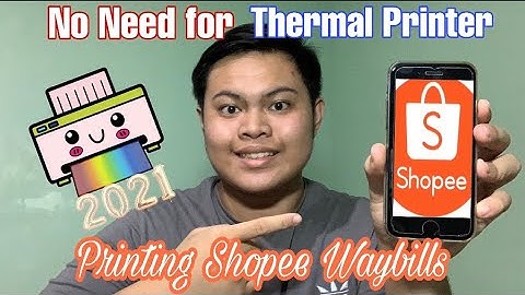 How to Print J&T Waybill with Normal Printer Shopee Tutorial + Pack & Drop Off Order | Geoffrey Loza