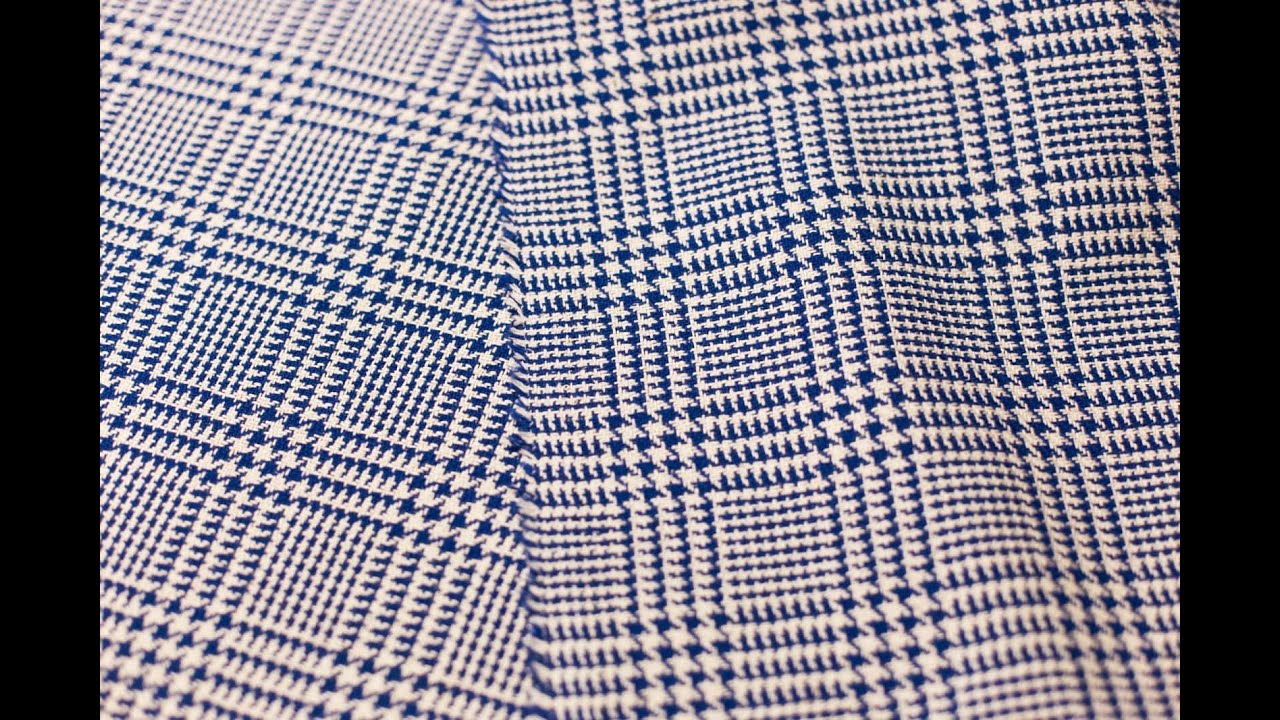 ф5585 Max Mara. Синий принц Уэльский (40%хлопок 60%шелк)