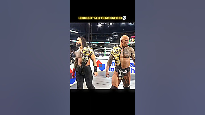 Roman Reigns & Rock vs Cody Rhodes & Seth Rollins 🤯 Biggest Tag Team match 💀🥵
