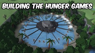 BUILDING THE HUNGER GAMES ARENA in BLOXBURG