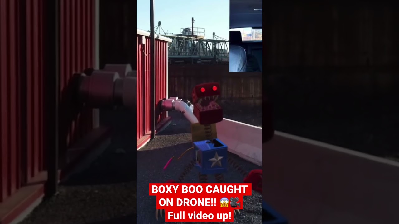 DRONE CATCHES BOXY BOO FROM POPPY PLAYTIME CHAPTER 3 AT ABANDONED TOY  FACTORY