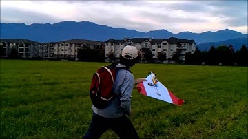 foam board scratch build delta wing failed maiden attempt
