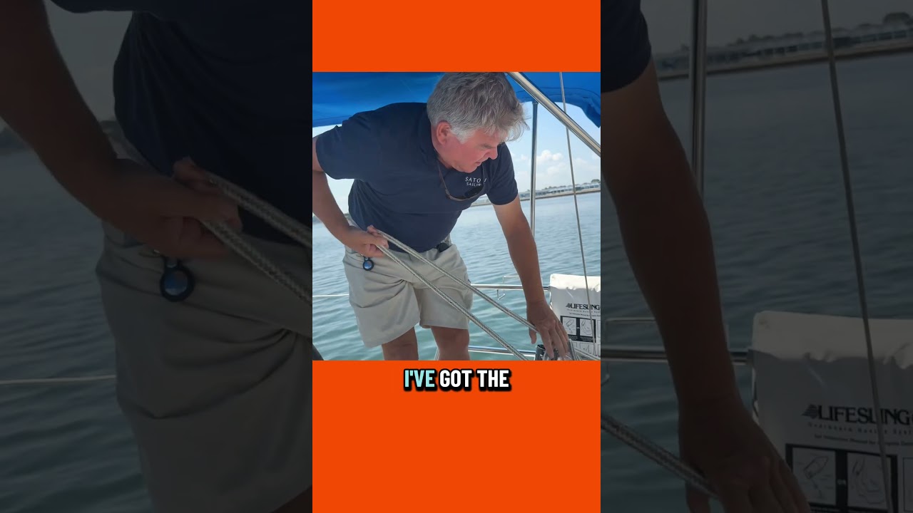 ⁣Leaving a Dock Using a Bow Spring #sailing #boating #sailboat #sailingschool