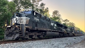 Norfolk Southern ES44DC 7546 Leads NS 281 at CP Norris 